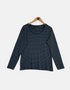 Navy Striped Long-Sleeve Tee